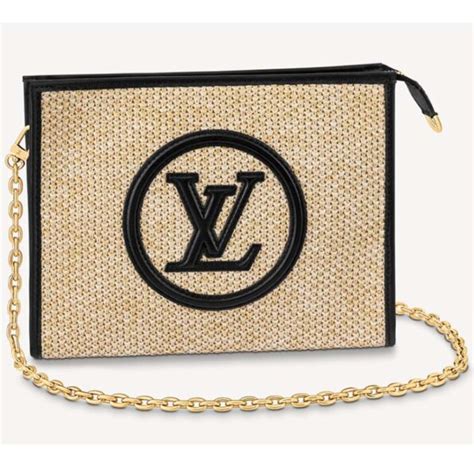 lv toiletry pouch on chain.